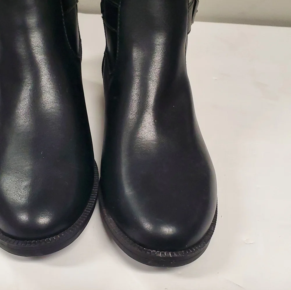 Toetos‎ Womens Black Riding Boots Size 7.5 adjustable with New without box